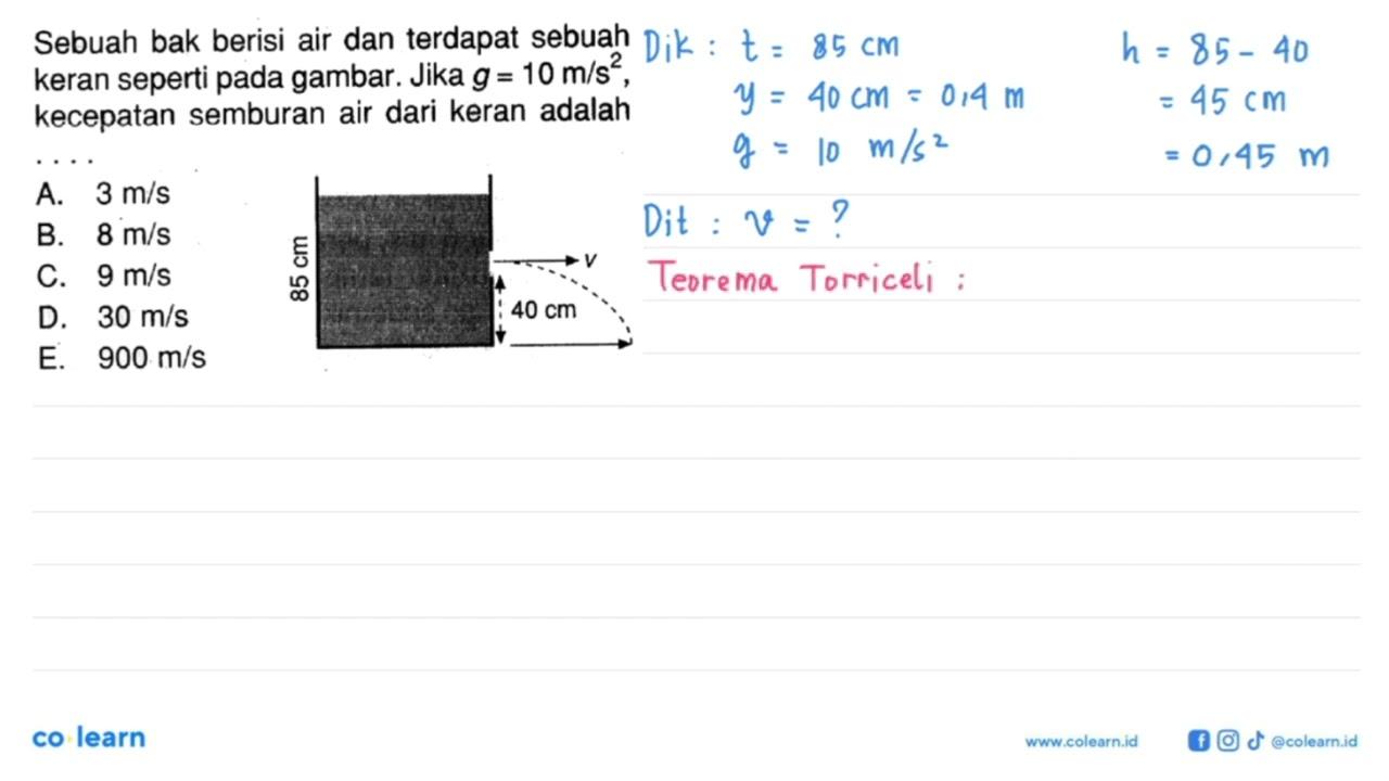 Sebuah bak berisi air dan terdapat sebuah keran seperti