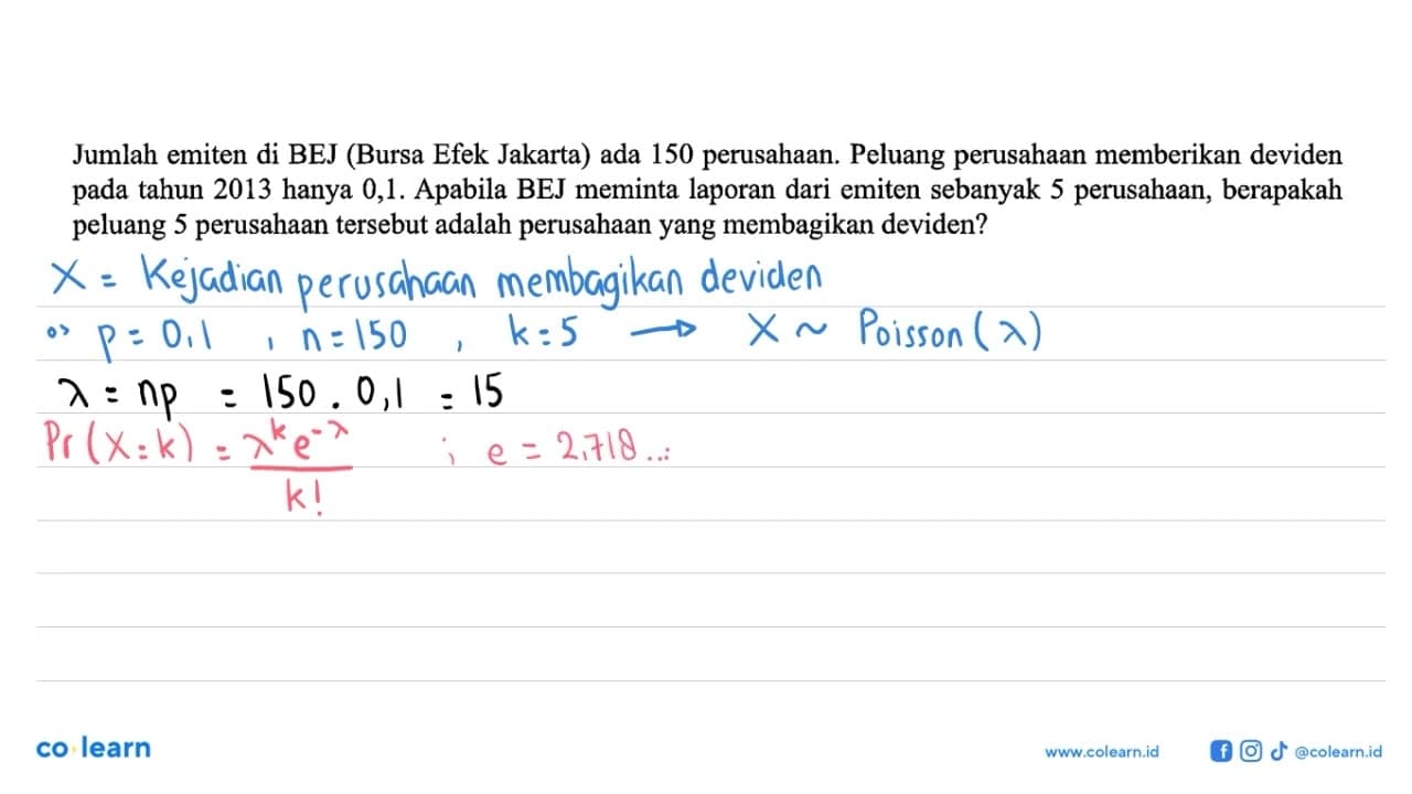 Jumlah emiten di BEJ (Bursa Efek Jakarta) ada 150