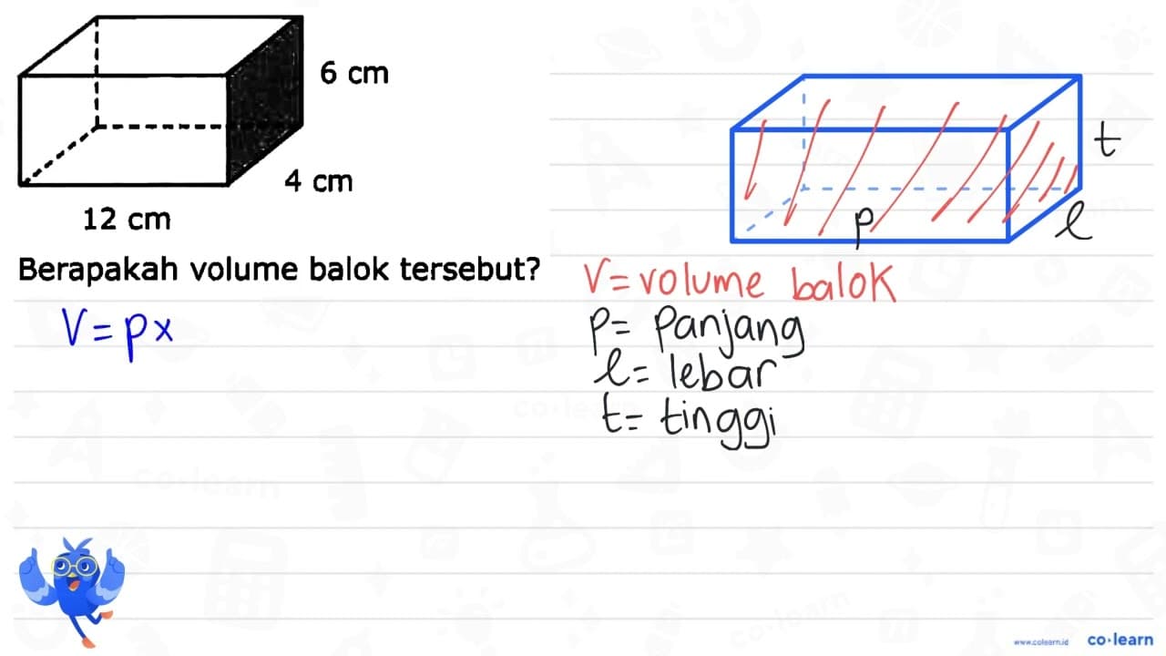 Berapakah volume balok tersebut?