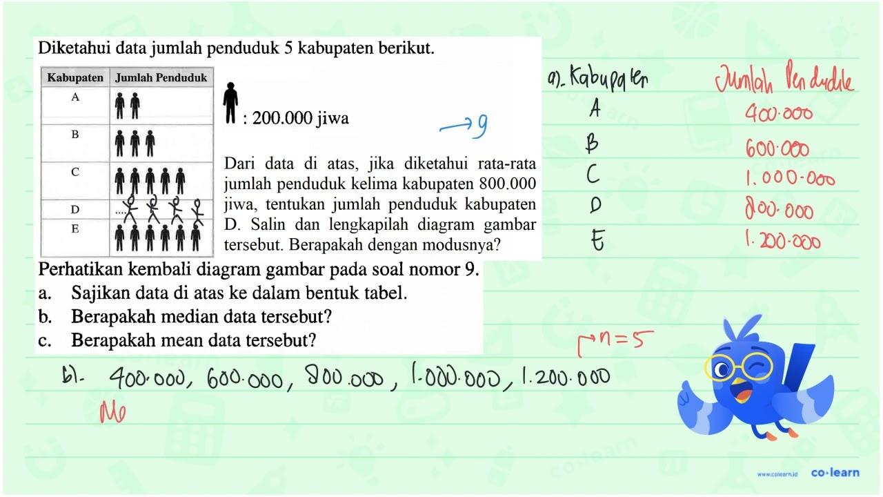 Perhatikan kembali diagram gambar pada soal nomor 9. a.