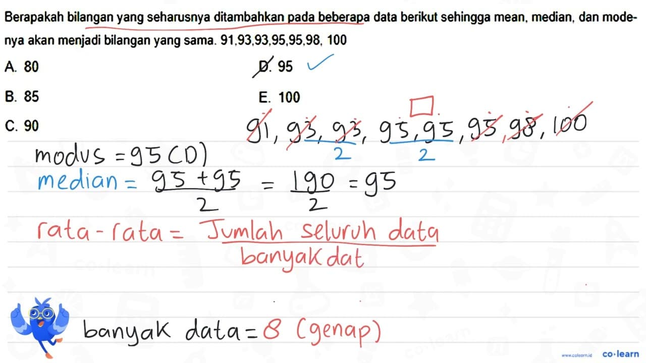 Berapakah bilangan yang seharusnya ditambahkan pada