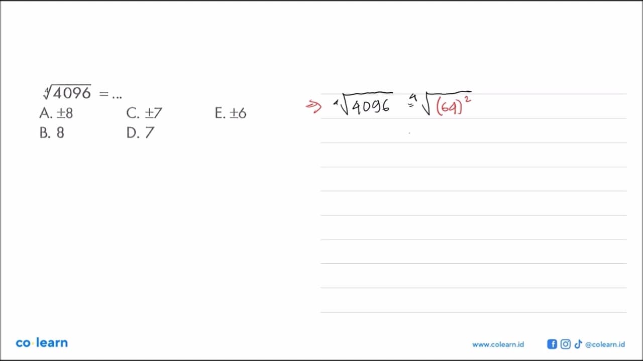 4096^(1/4) = ...