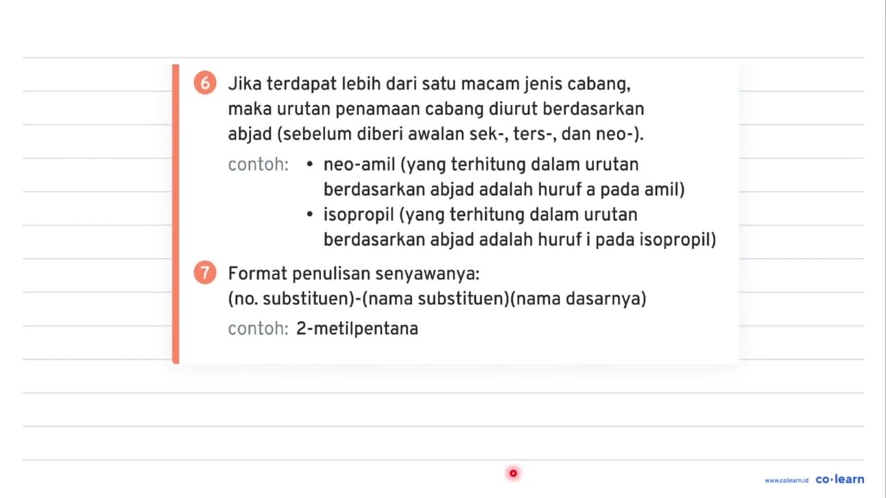 Perhatikan rumus struktur senyawa berikut. CH3 - CH - CH -