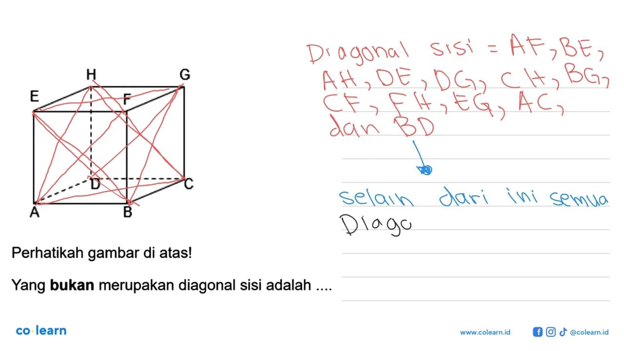 Perhatikah gambar di atas! A B C D E F G H Yang bukan