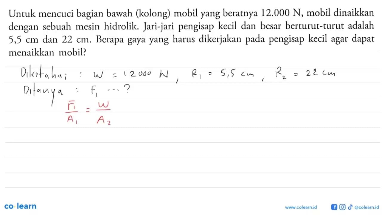 Untuk mencuci bagian bawah (kolong) mobil yang beratnya