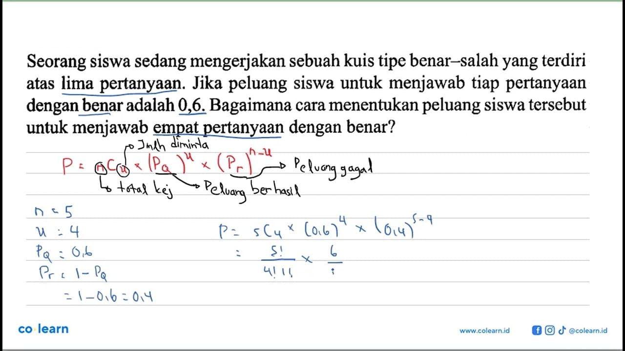 Sebanyak 2 dadu, dilemparkan sebanyak 3 kali. Berapakah