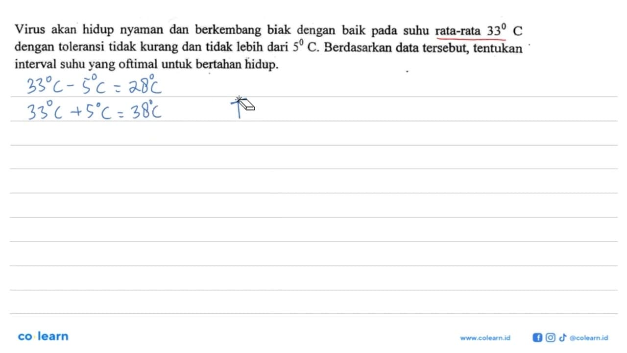 Virus akan hidup nyaman dan berkembang biak dengan baik