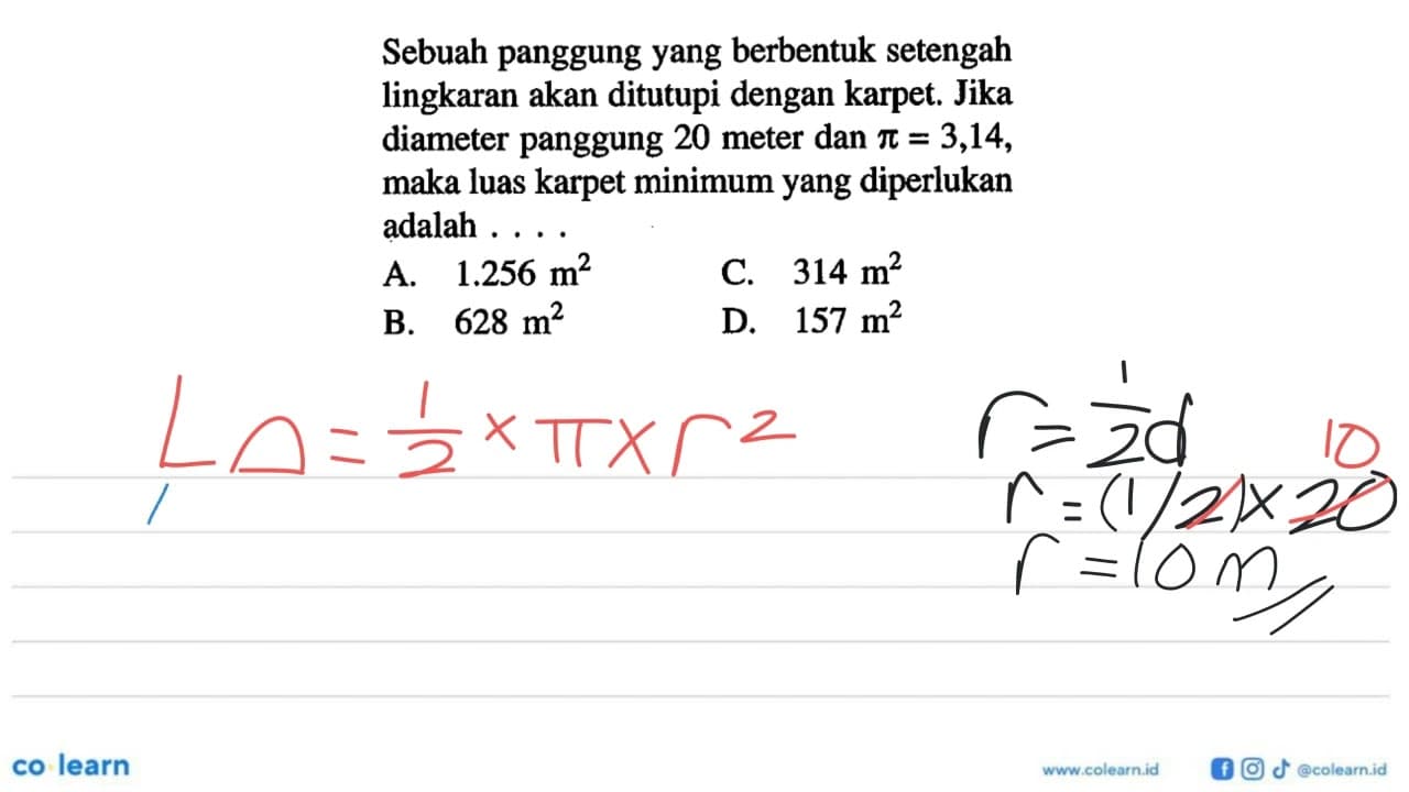 Sebuah panggung yang berbentuk setengah lingkaran akan