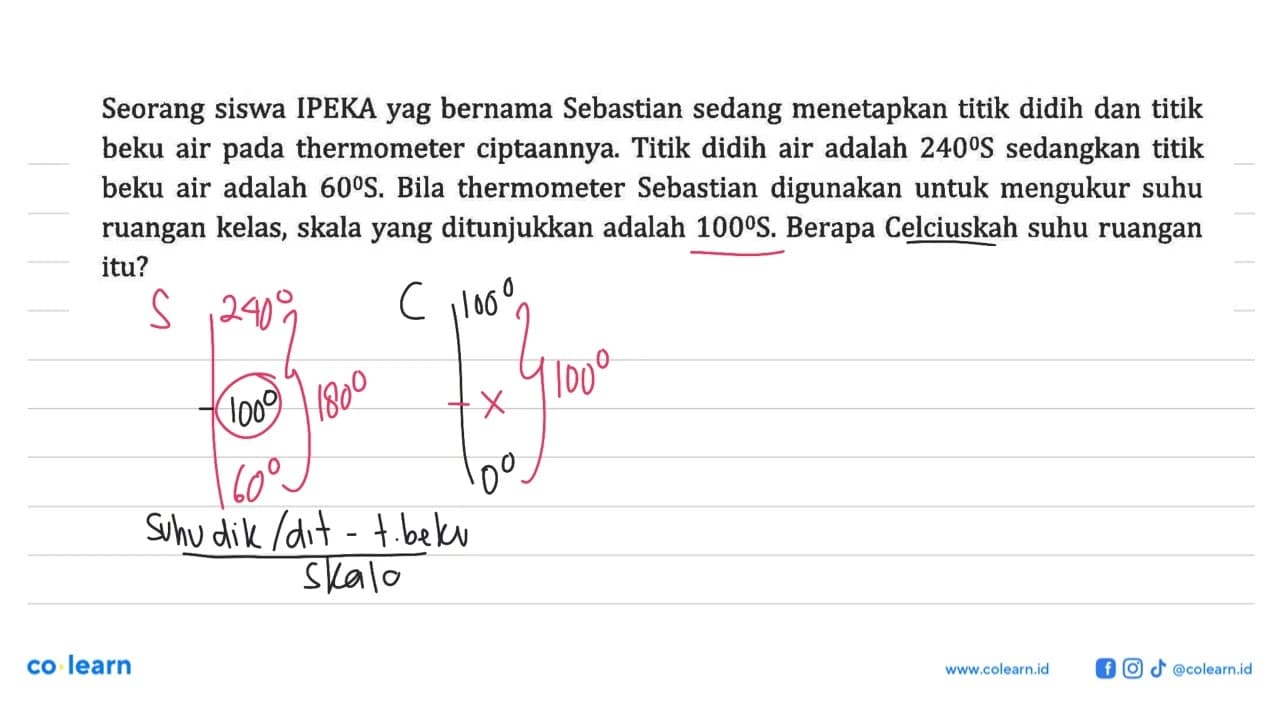 Seorang siswa IPEKA yag bernama Sebastian sedang menetapkan