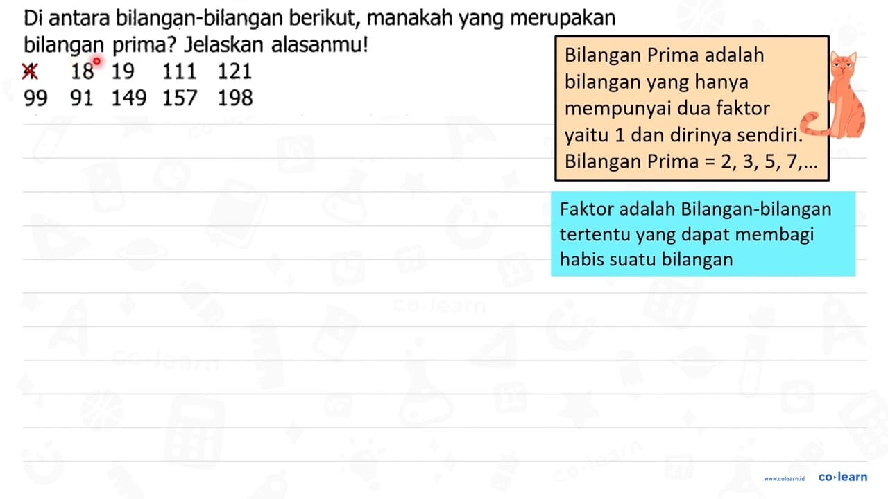 Di antara bilangan-bilangan berikut, manakah yang merupakan