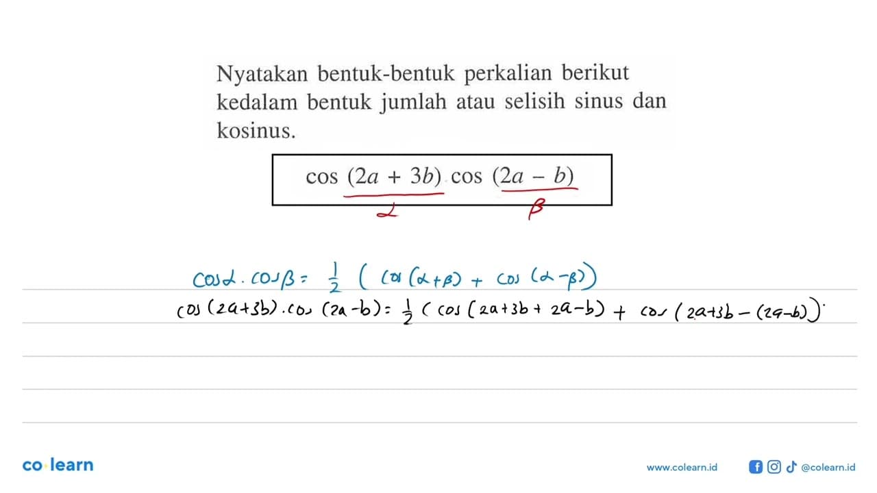 Nyatakan bentuk-bentuk perkalian berikut kedalam bentuk