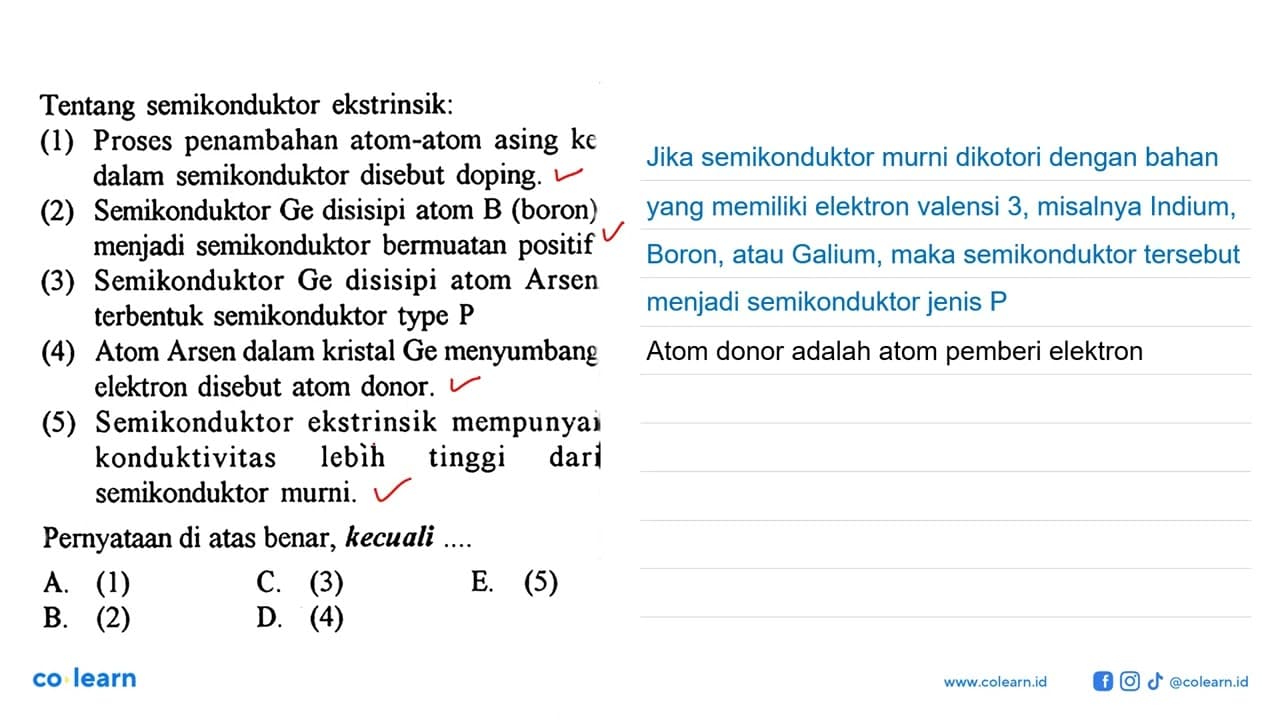 Tentang semikonduktor ekstrinsik: (1) Proses penambahan