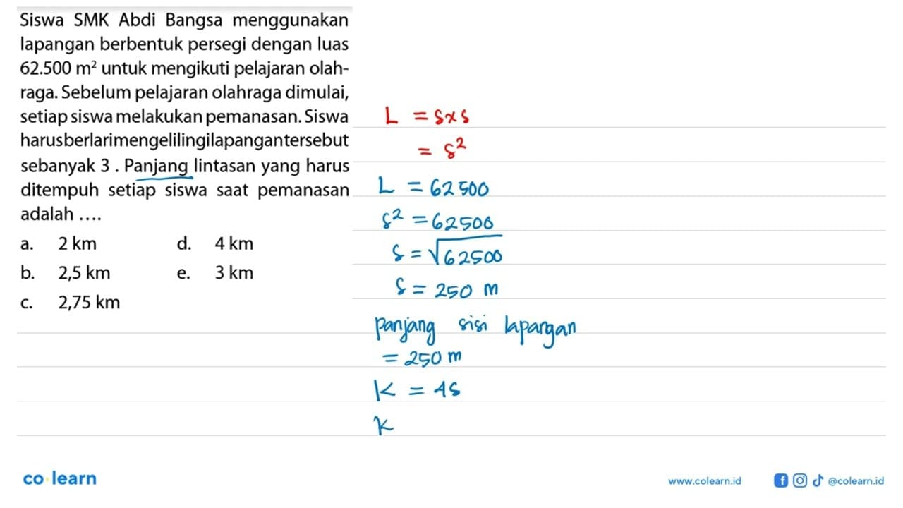 Siswa SMK Abdi Bangsa menggunakan lapangan berbentuk