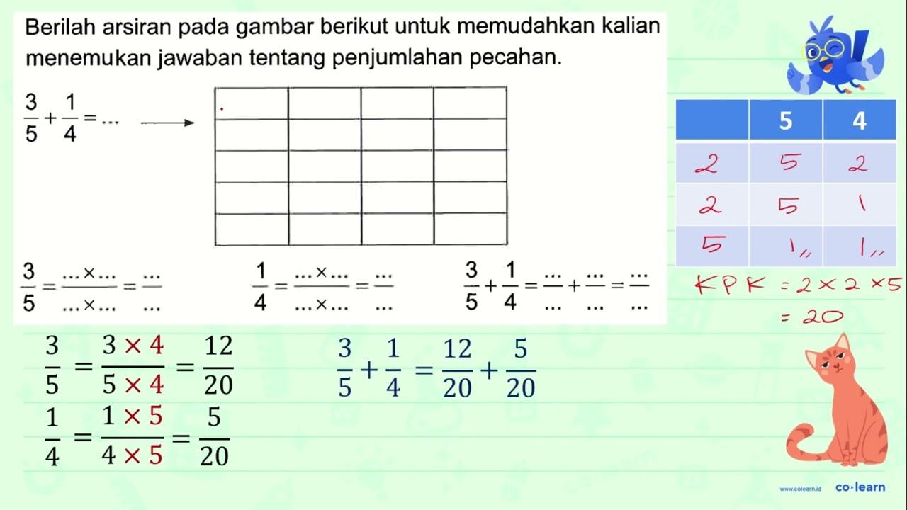 Berilah arsiran pada gambar berikut untuk memudahkan kalian