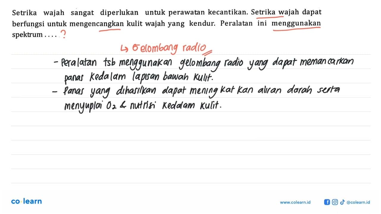 Setrika wajah sangat diperlukan untuk perawatan kecantikan.