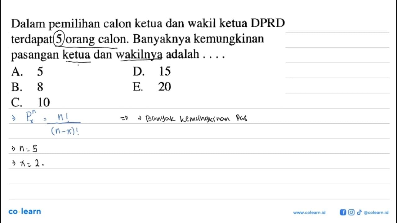 Dalam pemilihan calon ketua dan wakil ketua DPRD, terdapat