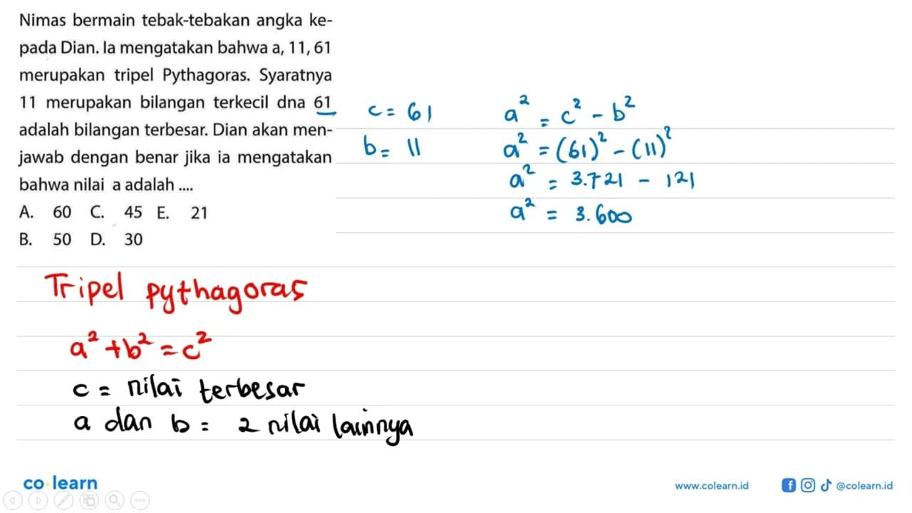 Nimas bermain tebak-tebakan angka kepada Dian. la