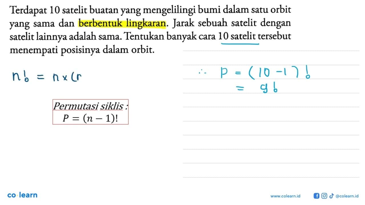 Terdapat 10 satelit buatan yang mengelilingi bumi dalam