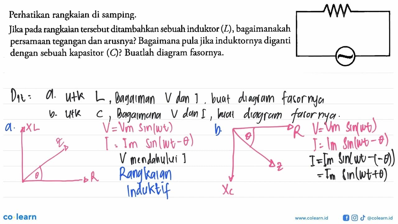 Perhatikan rangkaian di samping. Jika pada rangkaian