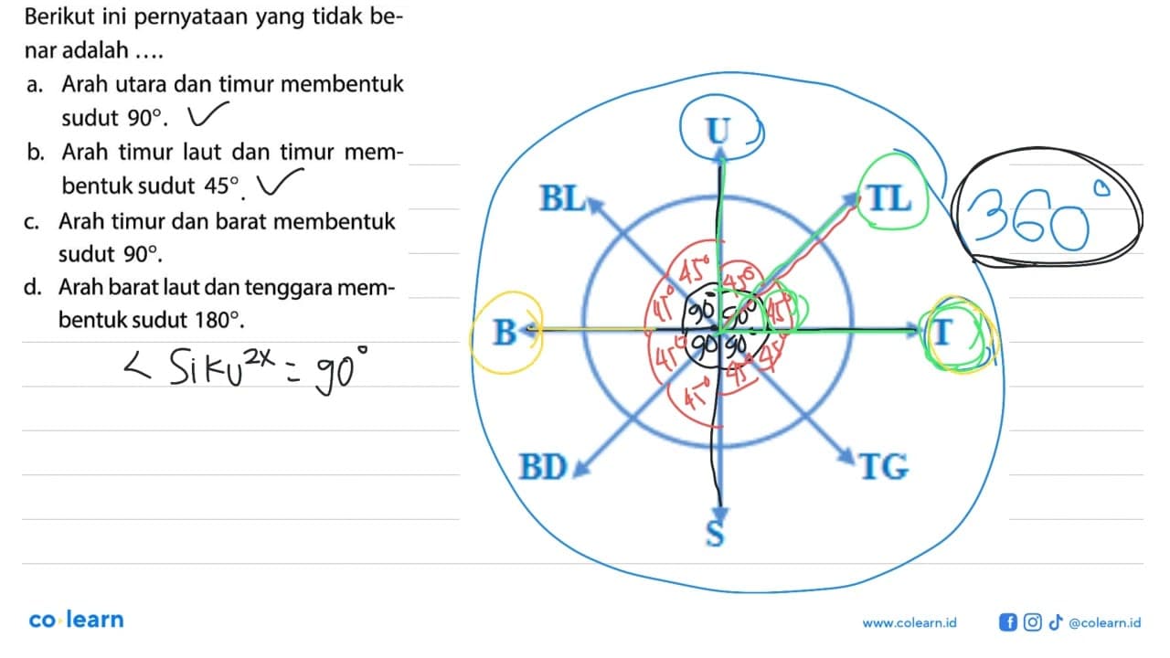 Berikut ini pernyataan yang tidak benar adalah....