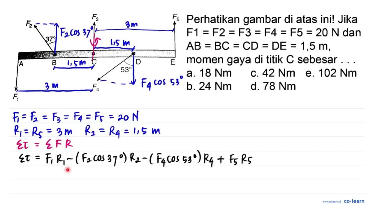 F2 F3 F5 37 A B C D E 53 F1 F4 Perhatikan gambar di atas