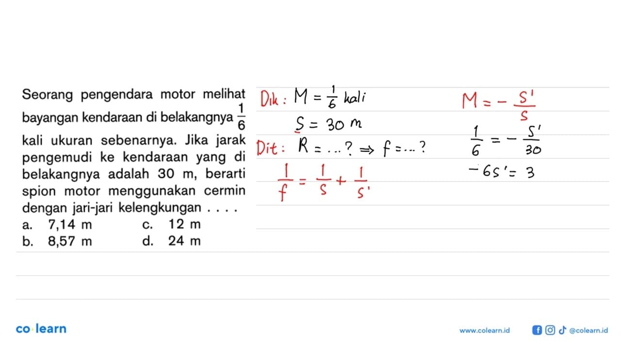 Seorang pengendara motor melihat bayangan kendaraan di