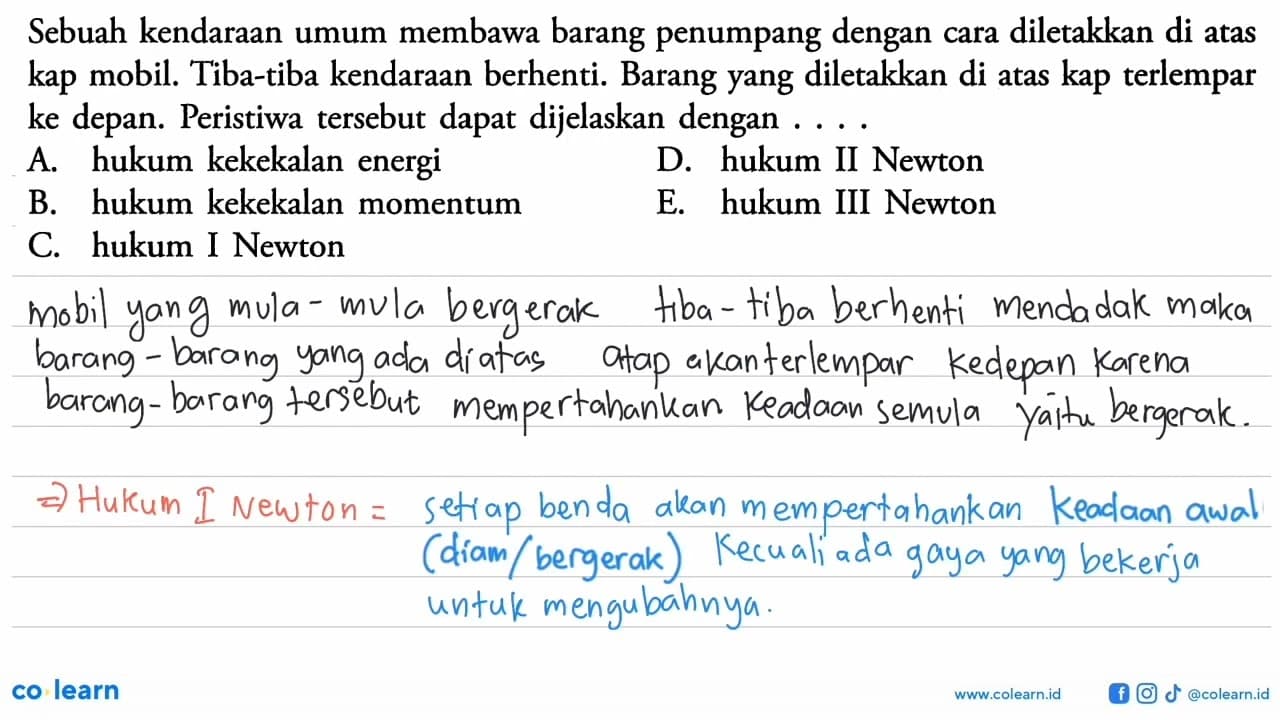 Sebuah kendaraan umum membawa barang penumpang dengan cara