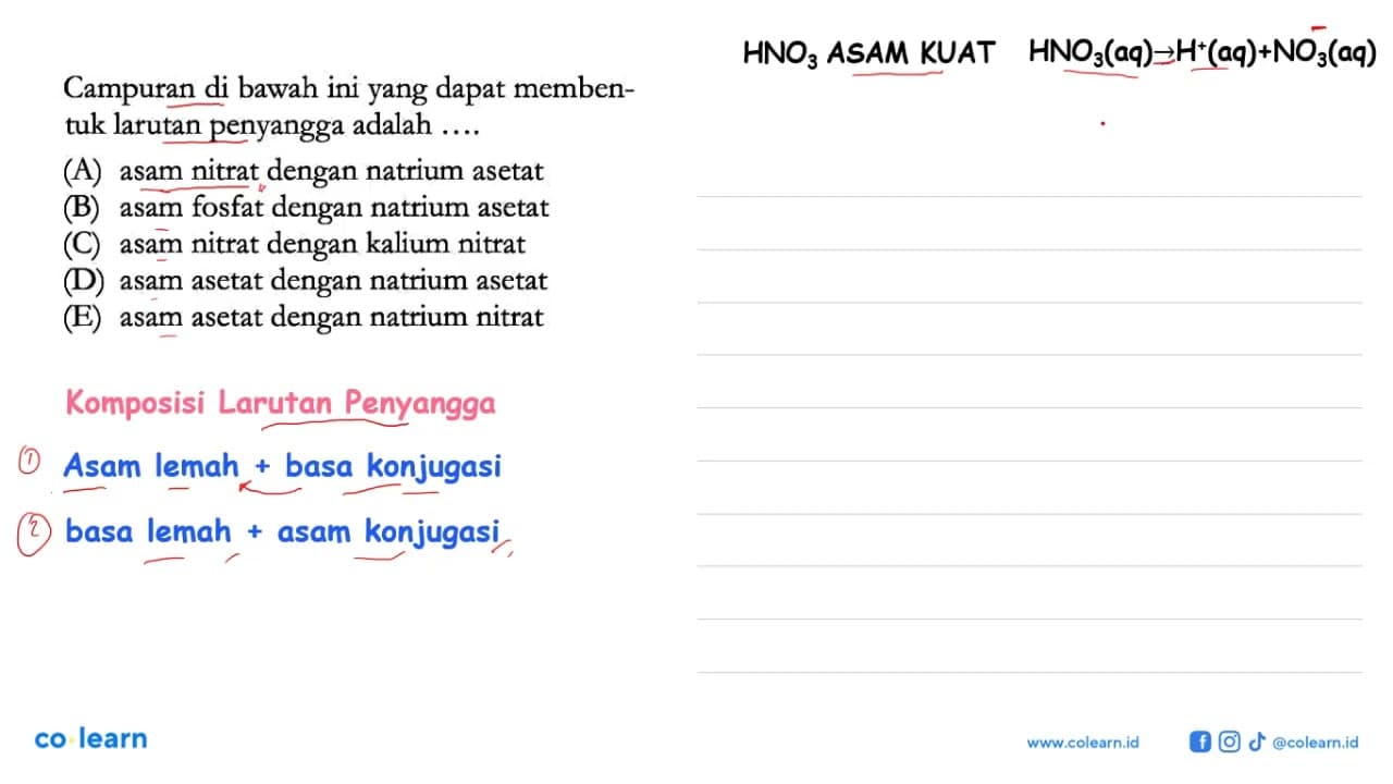 Campuran di bawah ini yang dapat membentuk larutan