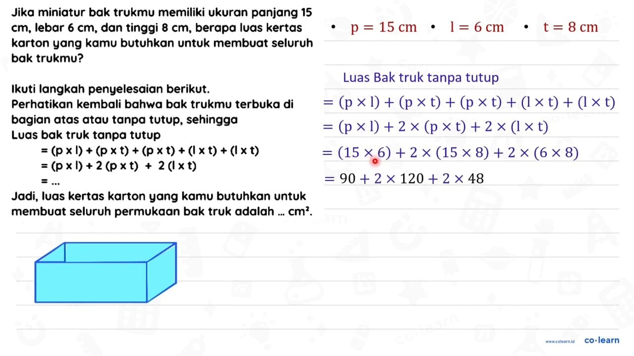 Jika miniatur bak trukmu memiliki ukuran panjang 15 cm ,