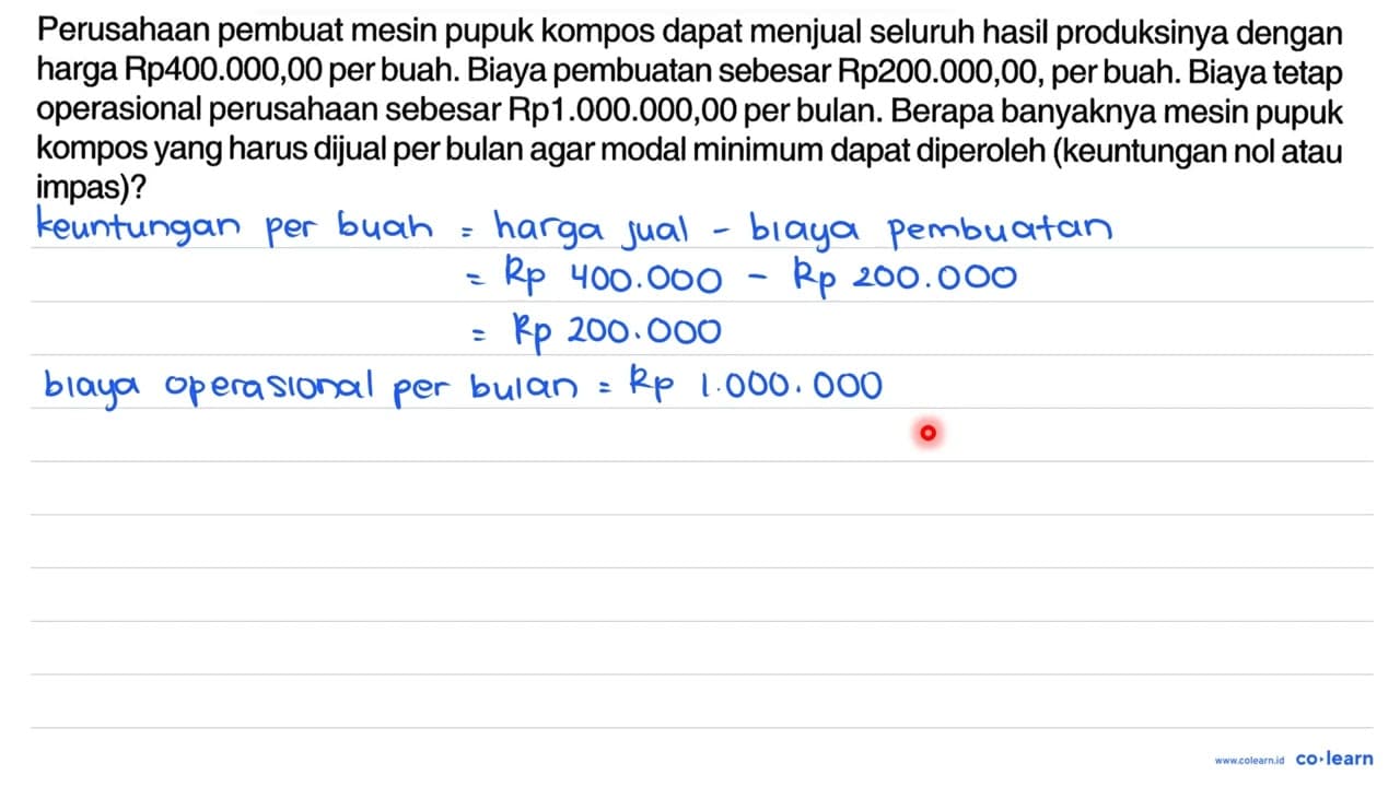 Perusahaan pembuat mesin pupuk kompos dapat menjual seluruh