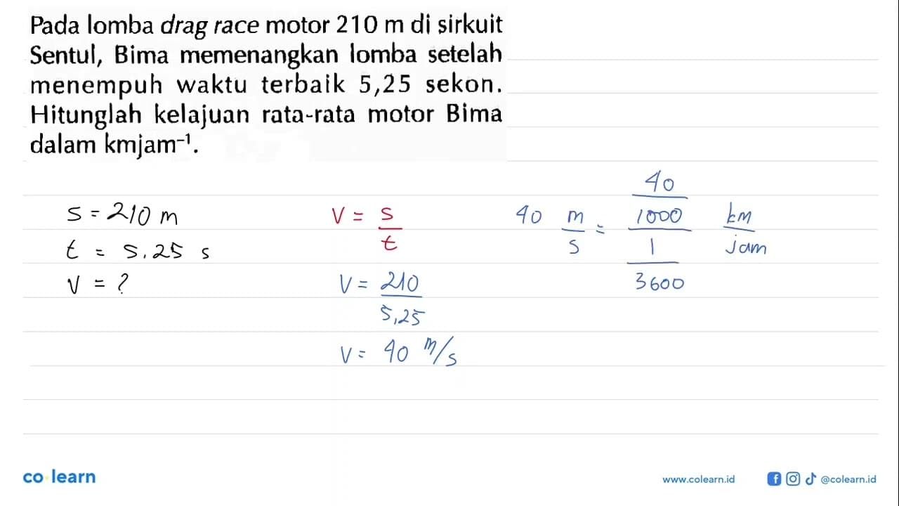 Pada lomba drag race motor 210 m di sirkuit Sentul, Bima