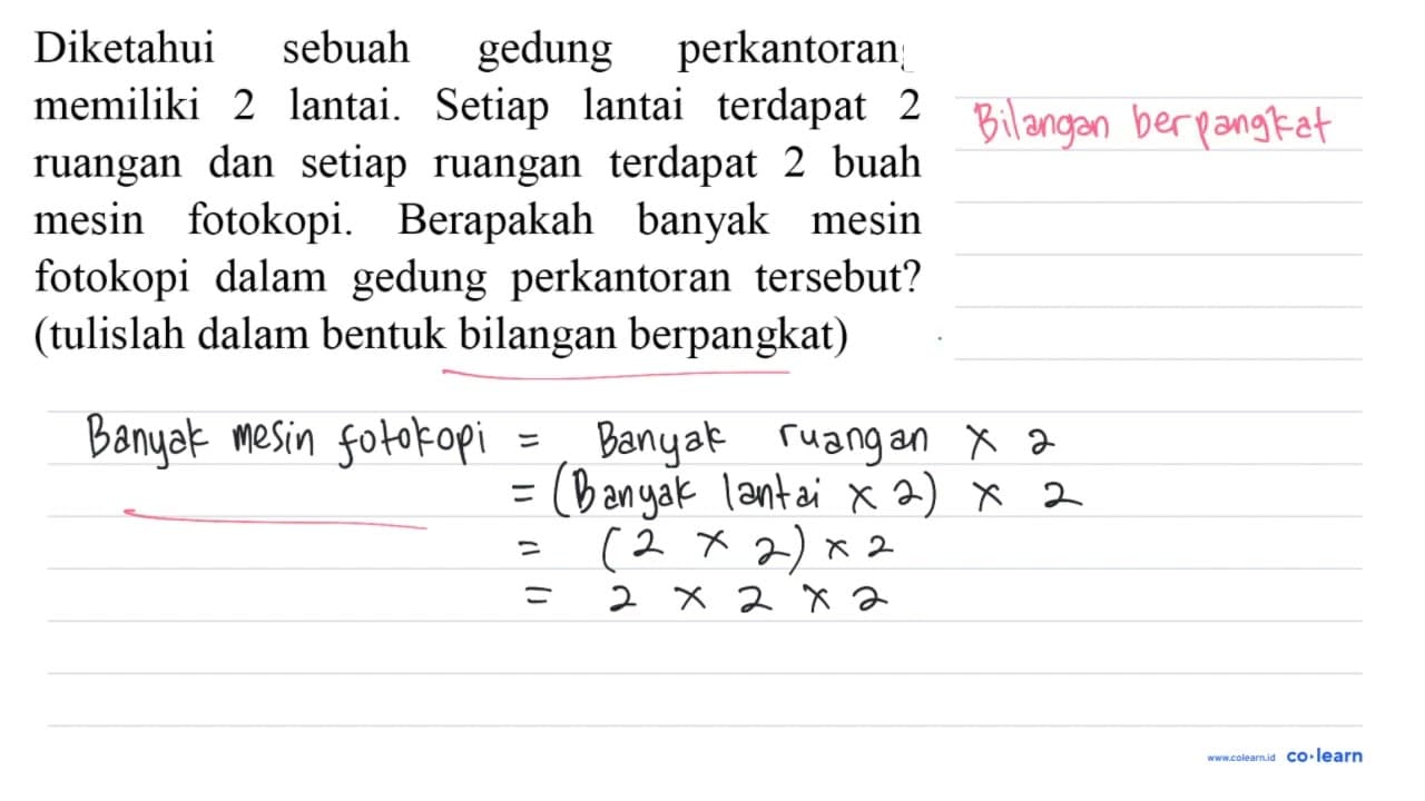 Diketahui sebuah gedung perkantorang memiliki 2 lantai.