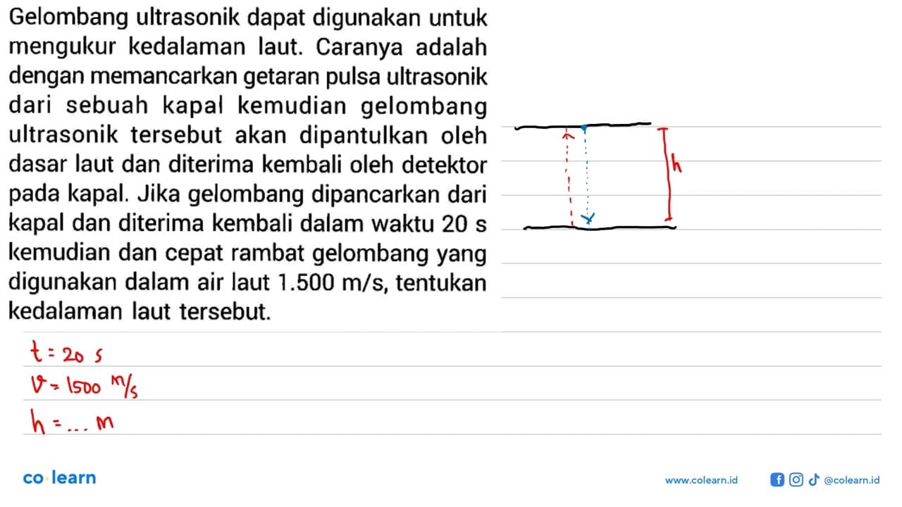 Gelombang ultrasonik dapat digunakan untuk mengukur