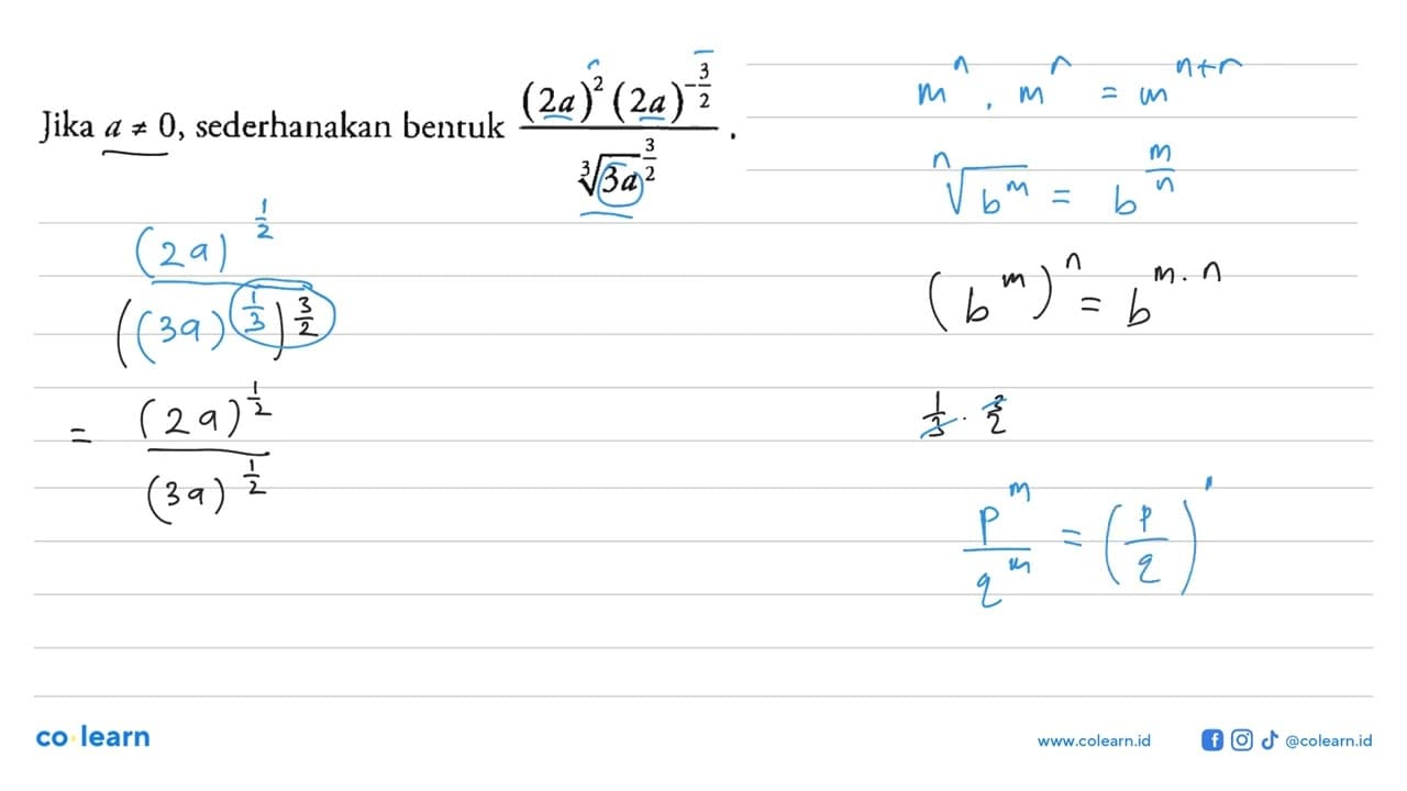 Jika a=/=0, sederhanakan bentuk ((2a)^2