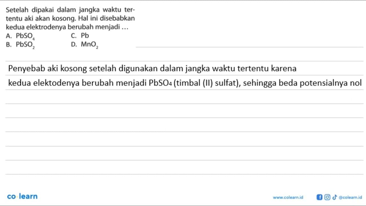 Setelah dipakai dalam jangka waktu tertentu aki akan