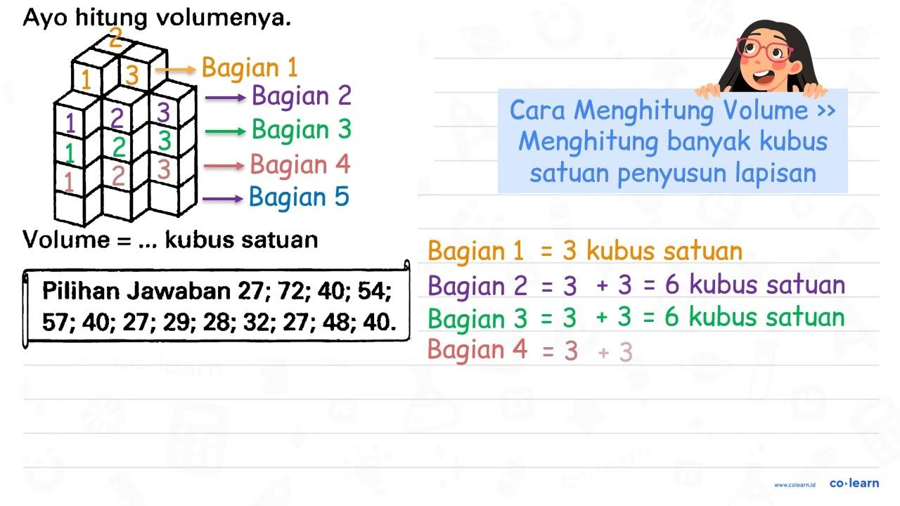 Ayo hitung volumenya.