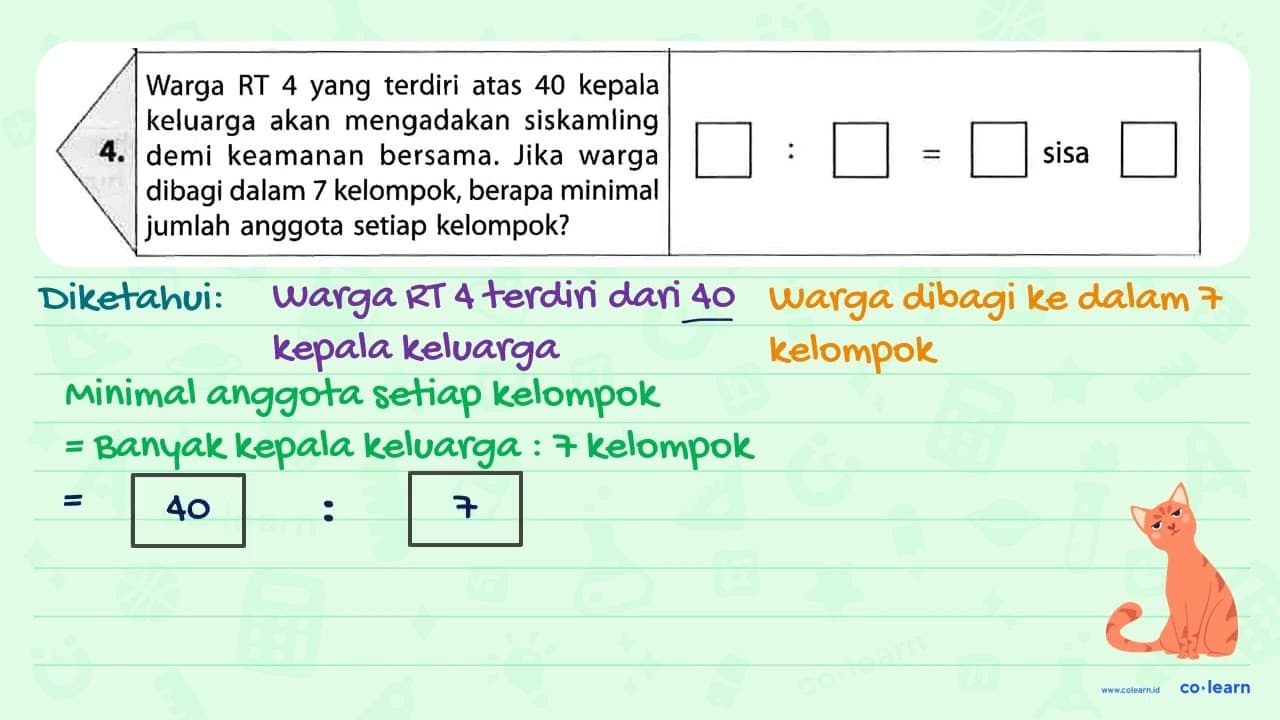 Warga RT 4 yang terdiri atas 40 kepala keluarga akan