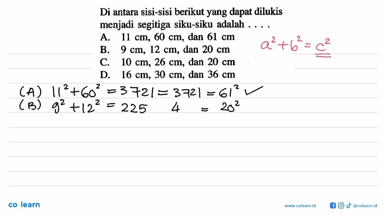 Di antara sisi-sisi berikut yang dapat dilukis menjadi