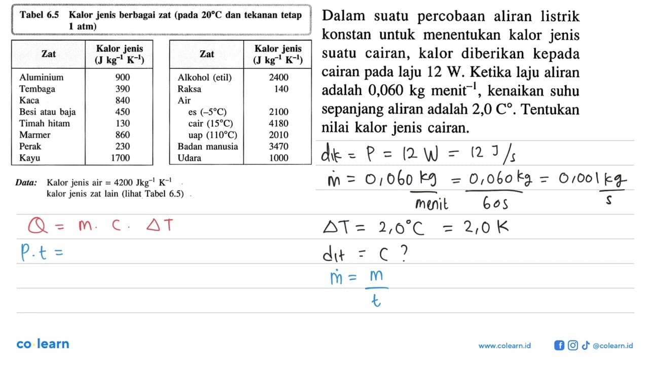 Dalam suatu percobaan aliran listrik konstan untuk