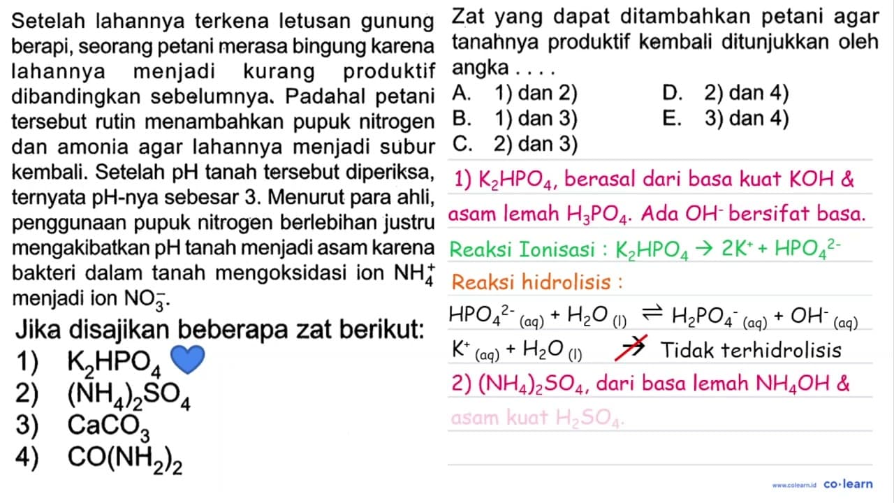 Setelah lahannya terkena letusan gunung berapi, seorang