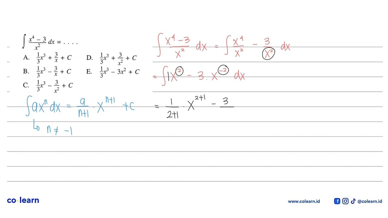 integral (x^4-3)/x^2 dx=...