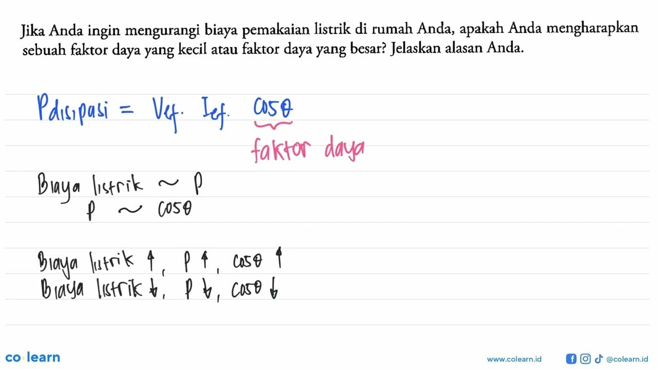 Jika Anda ingin mengurangi biaya pemakaian listrik di rumah