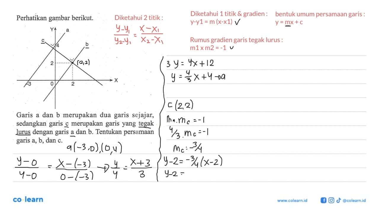 Perhatikan gambar berikut. Garis a dan b merupakan dua