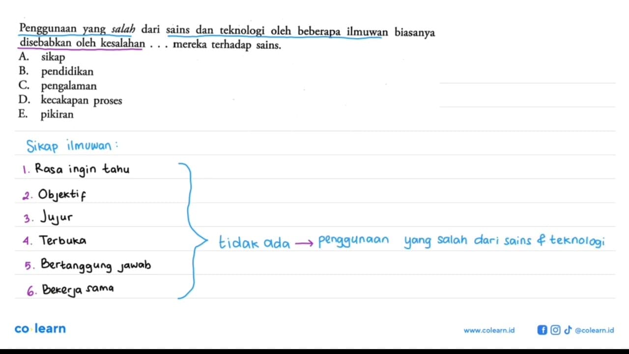 Penggunaan yang salah dari sains dan teknologi oleh