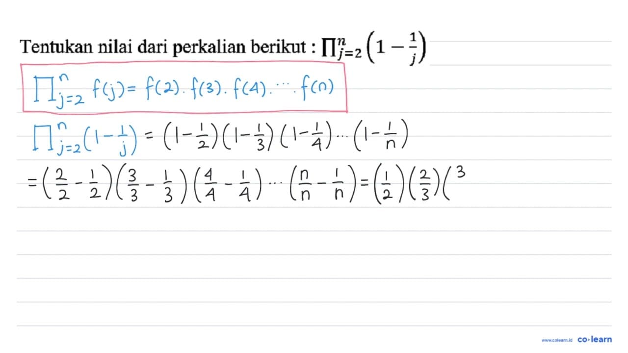 Tentukan nilai dari perkalian berikut :