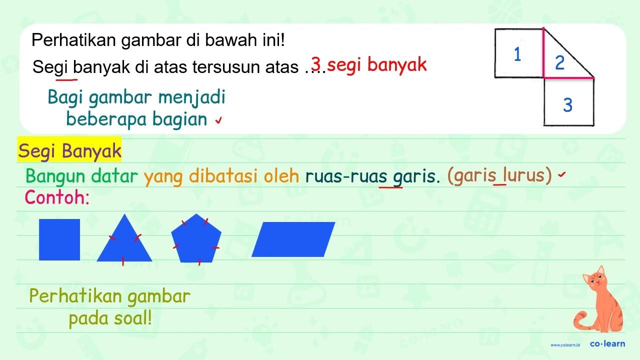 Perhatikan gambar di bawạh ini! Segi banyak di atas