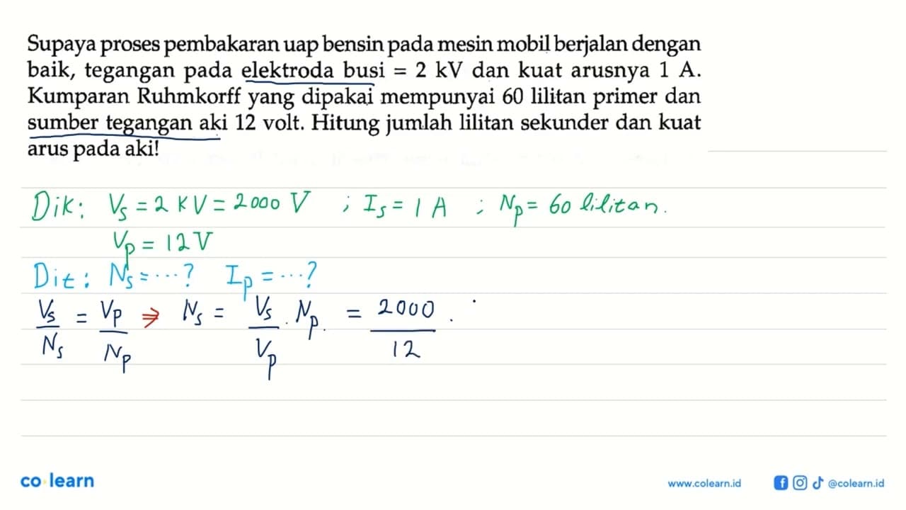 Supaya proses pembakaran uap bensin pada mesin mobil