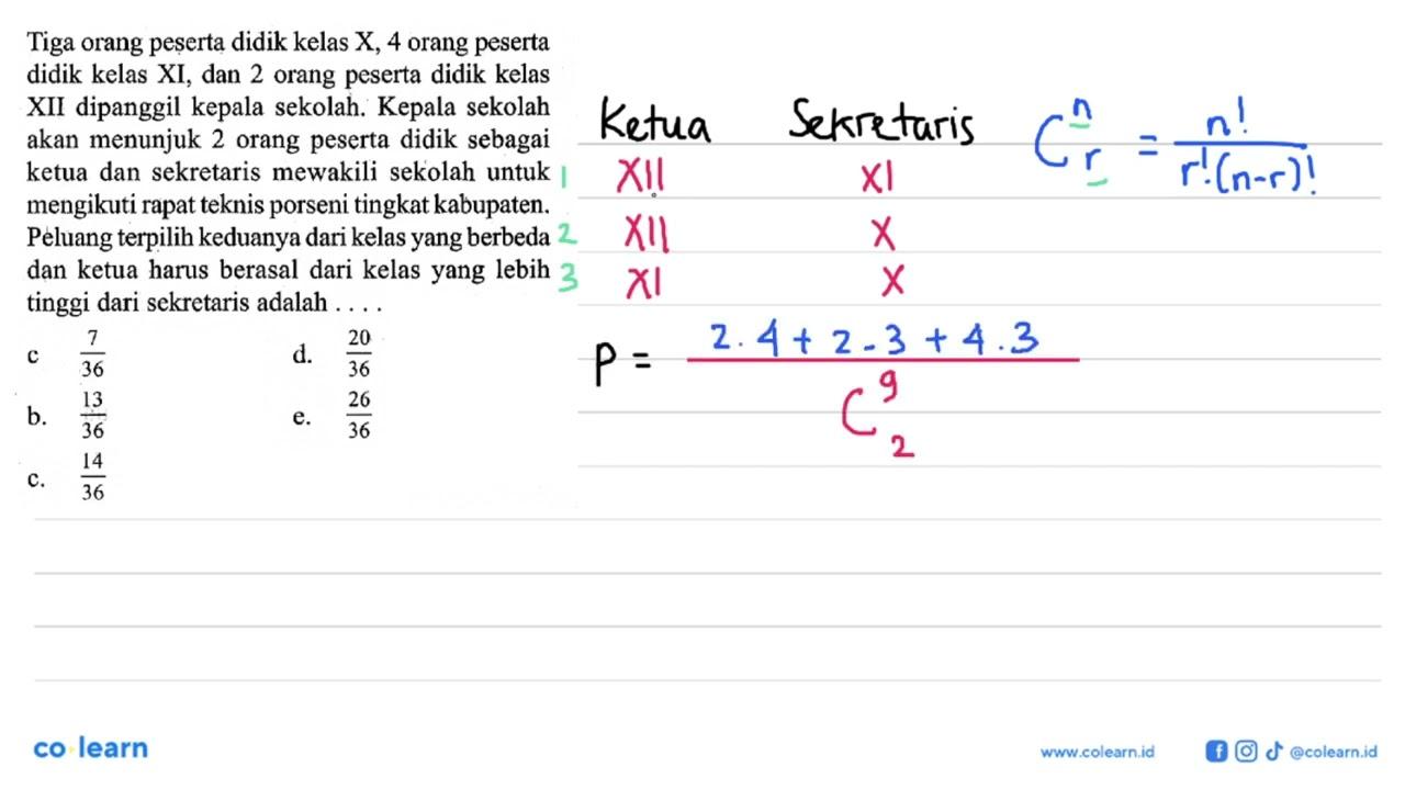 Tiga orang peșerta didik kelas X, 4 orang peserta didik