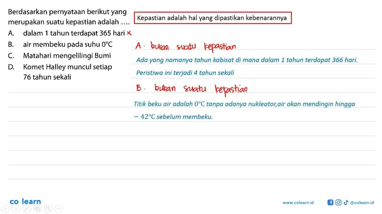 Berdasarkan pernyataan berikut yang merupakan suatu