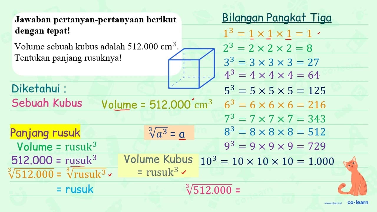 Jawaban pertanyaan-pertanyaan berikut dengan tepat! Volume